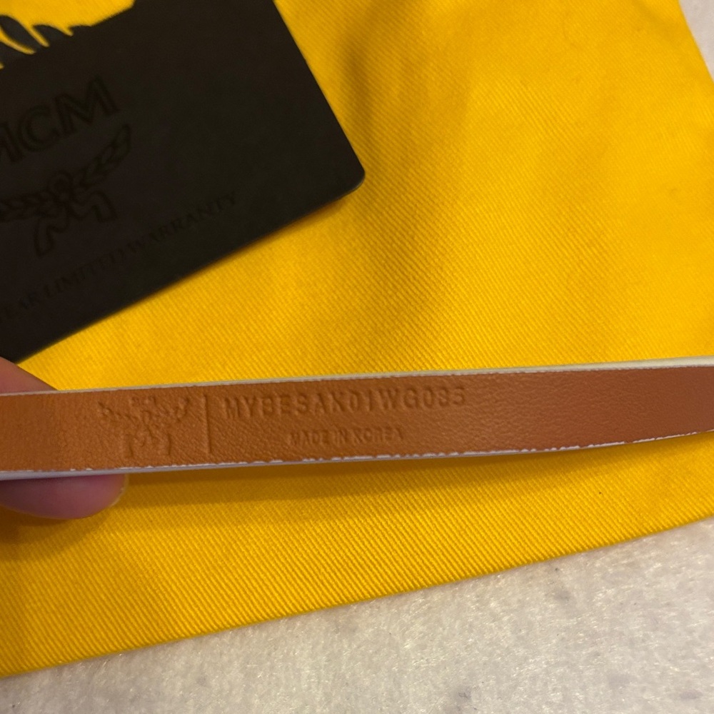 $25 start MCM White and Brown Belt Bag - Picture 10 of 13